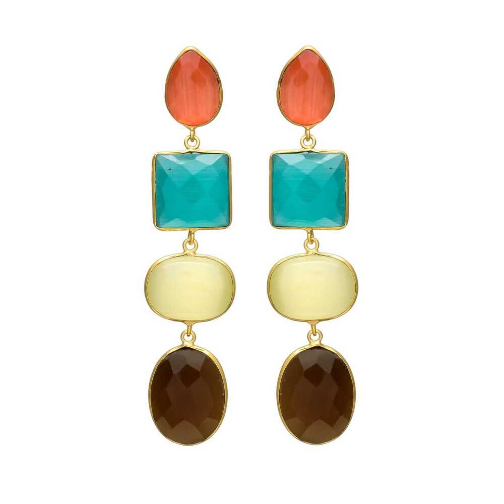 New Arrival Artistic Multicolor Dangle Earrings for Womens Accessories