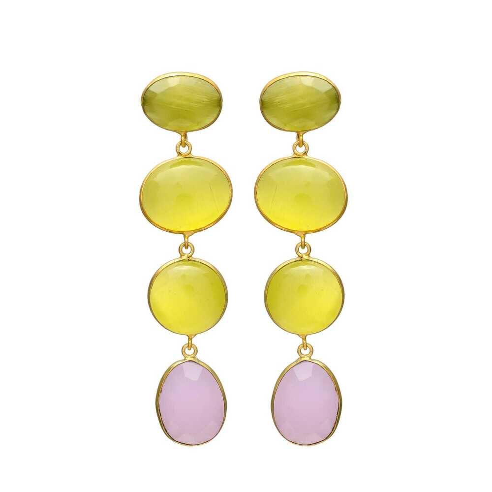 New Arrival Trendy Multicolor Drop Earrings with a Touch of Elegance