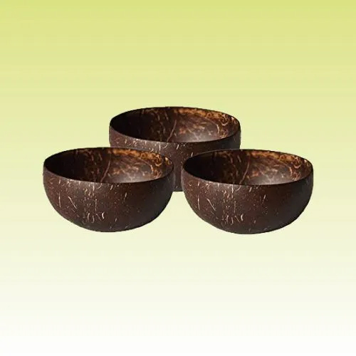 Coconut Shell Bowls - Color: Brown