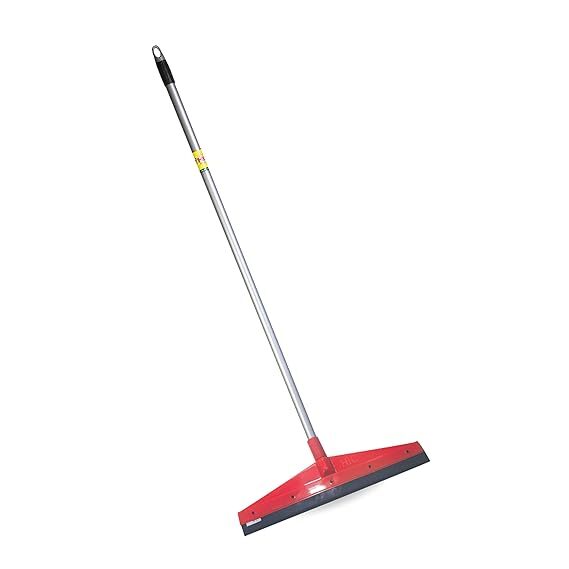 Zalak Wiper Heavy 18'' - Iron With Plastic Coating , Durable Rubber For Effective Water & Dust Removal, Comfortable Grip For Slip Resistance