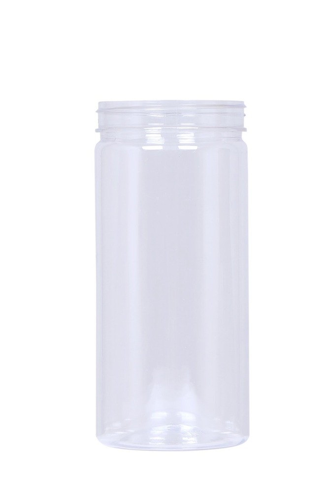 600gm Stuti - 600ml Transparent PET Jar | Soft Material, Round Shape, Lightweight 34g Design for Storing Dry Fruits