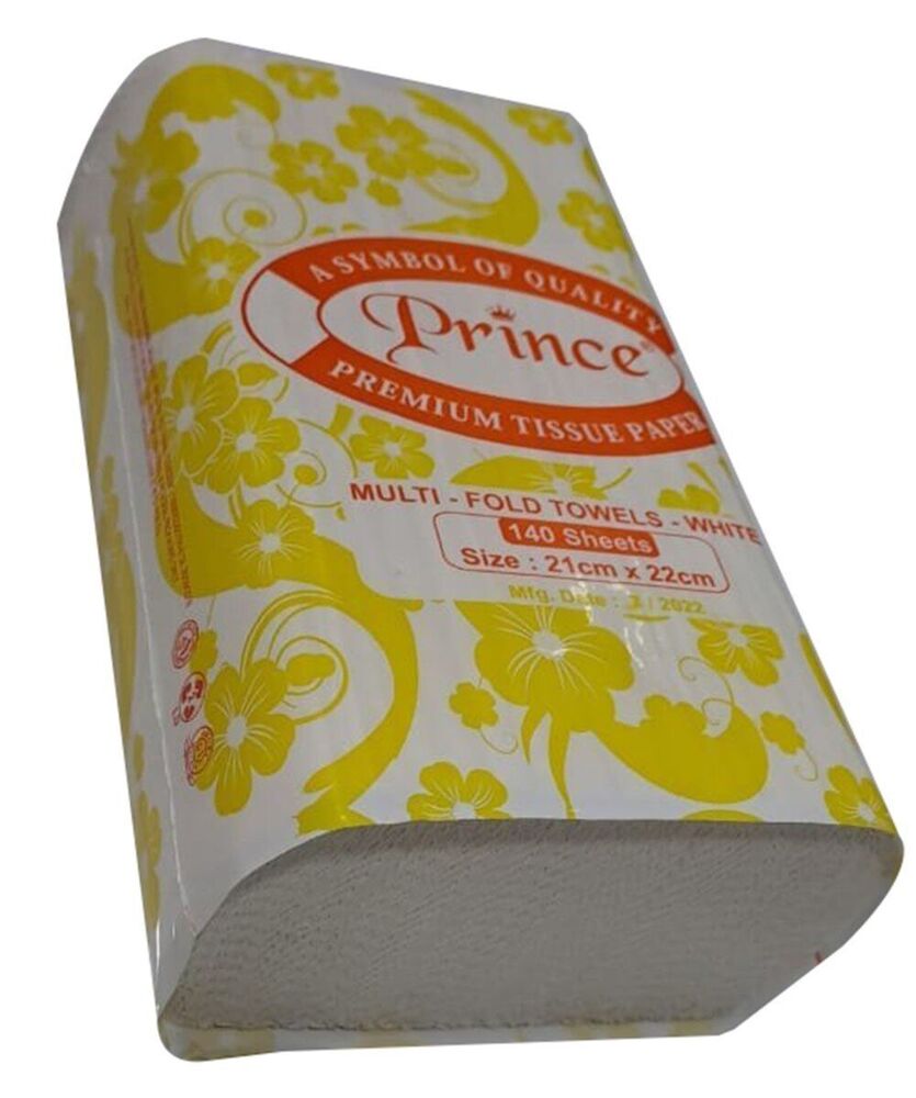 140 Sheet Red M Fold - Extra Thick, Super Absorbent | Ideal For Cleaning Stone, Plastic Surfaces, Tables, Hands In Homes, Offices, Cafes