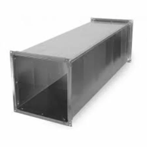 Rectangular Galvanized Iron Air Duct - Color: Silver