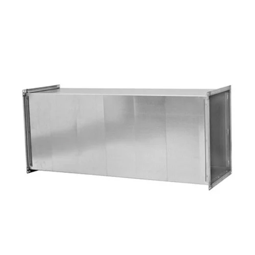 Rectangular Galvanized Iron Air Duct - Aluminum Material | Silver Color, Factory Use, Varies In Weight According To Size