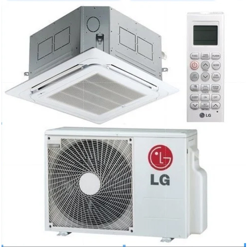 LG 4 Way Cassette Air Conditioner - Wall Mounted, R410A Refrigerant, Sleek White Design | Energy Efficient, Brand New, Electric Power Supply, Warranty Included