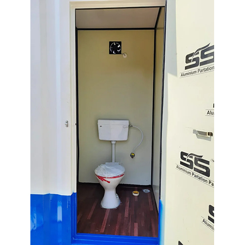 Outdoor Portable Toilet - Color: White And Blue