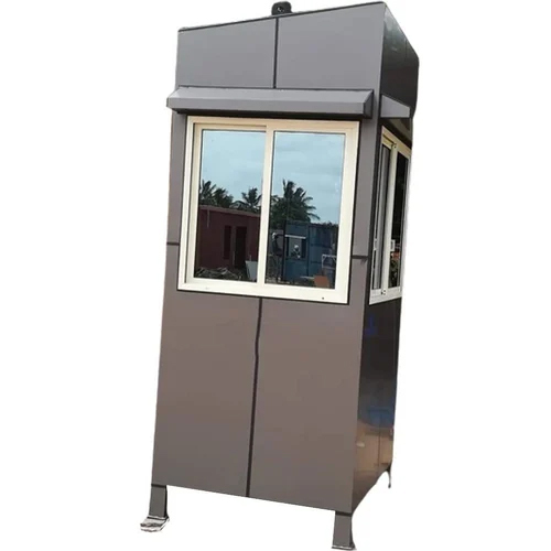 Acp Prefabricated Security Guard Cabin - Color: Gray