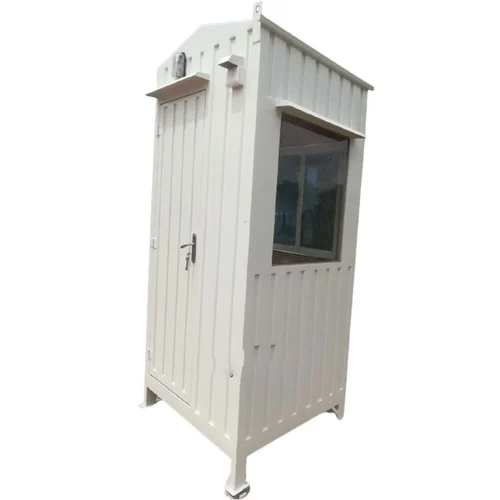 White Paint Coated Prefab Security Guard Cabin