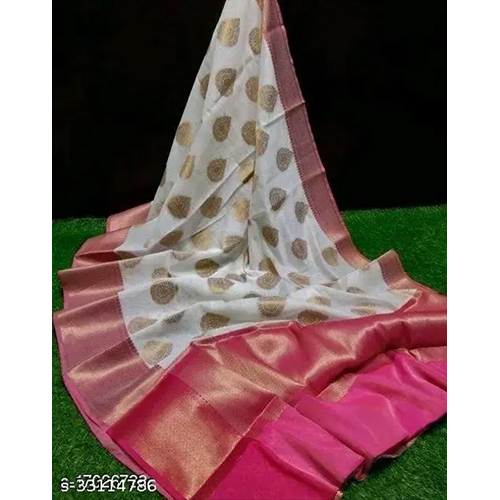 Ladies Printed Sarees - Color: Different Available