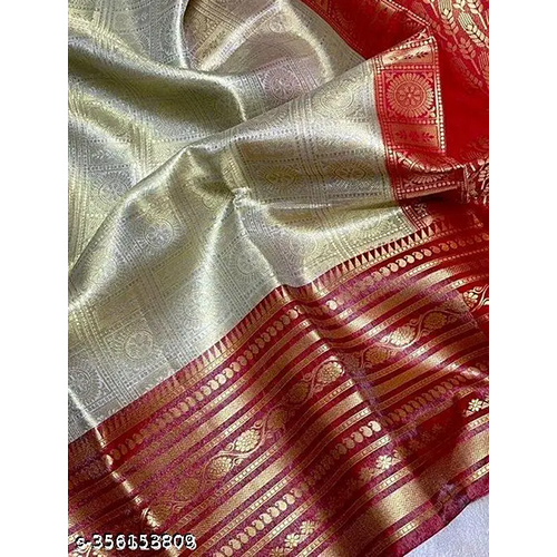 Fancy Line New Arrive Katrina Banarshi Silk Saree - Color: Different Available