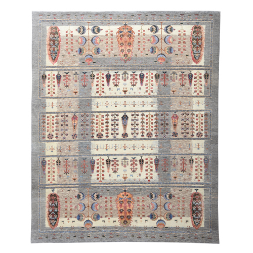 Beige Hand Hand Knotted Rugs - Feature: Anit Slip