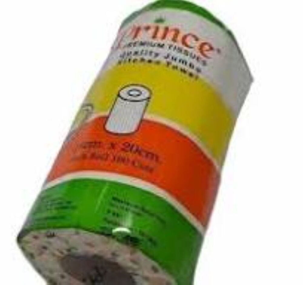 Kitchen Roll - Paper, 2200cm X 2200cm | White, 200grm Tissue Rolls For Direct Application