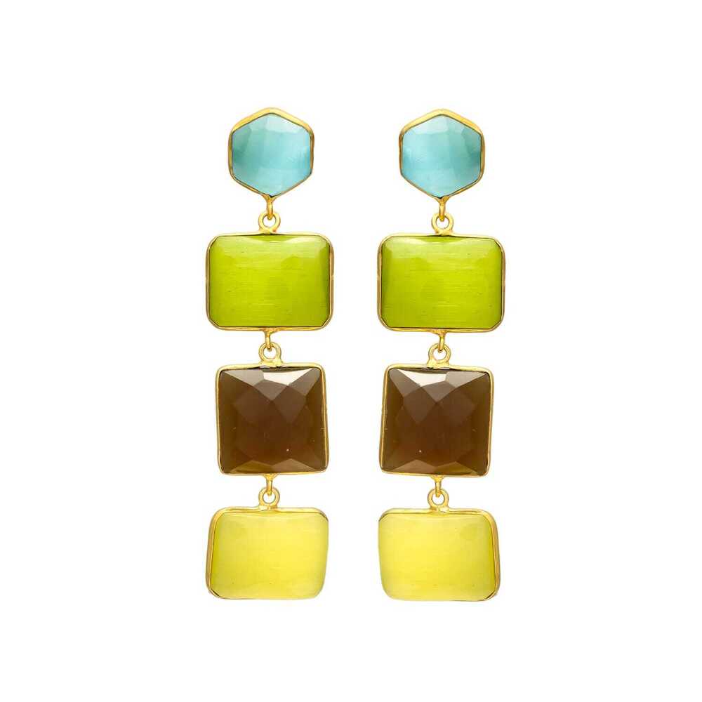 New Arrival Lightweight Multicolor Dangle Earrings for Everyday Glam