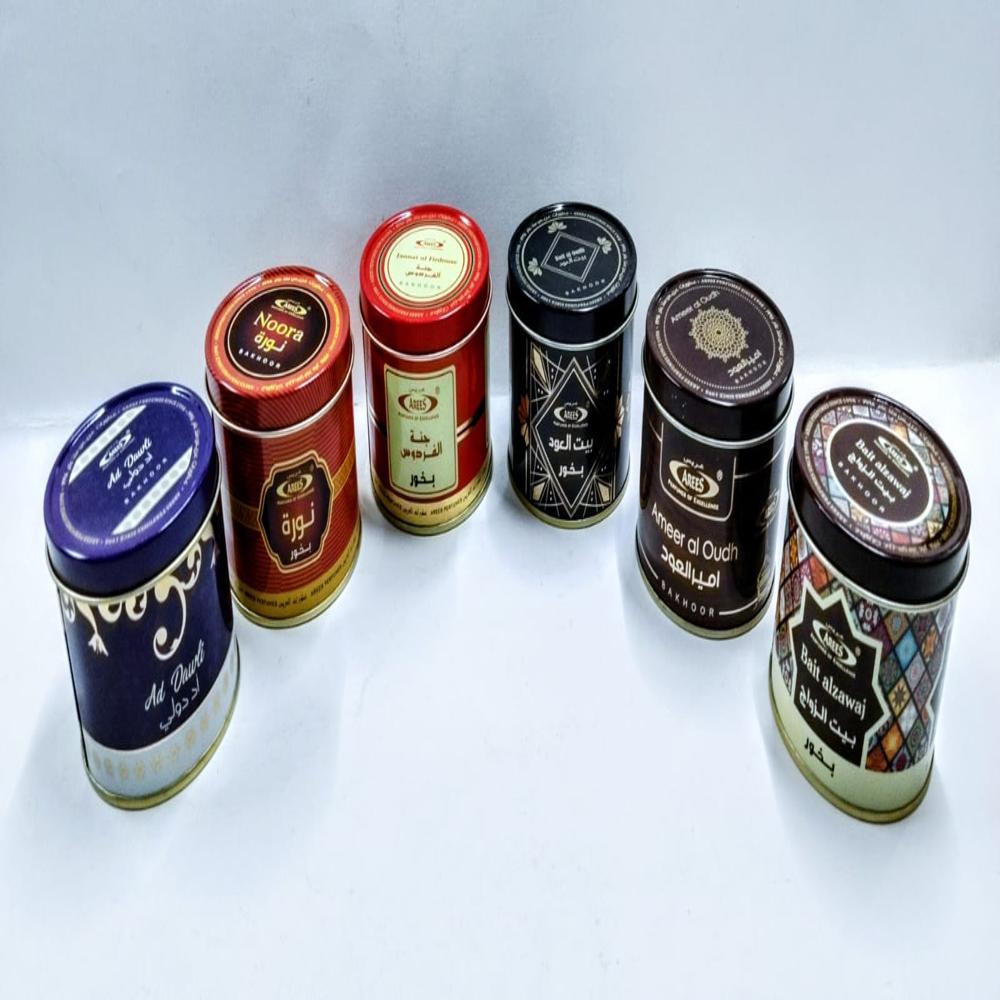 Dhoop Powder Packing Tin - Color: Multicolour