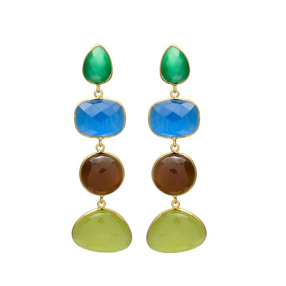 New Arrival Stunning Multicolored Drop Earrings for a Statement Look