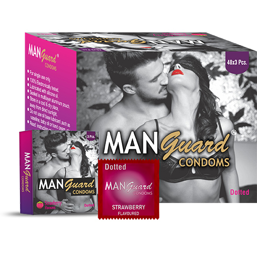 Stawberry Flavour Men Guard Condoms