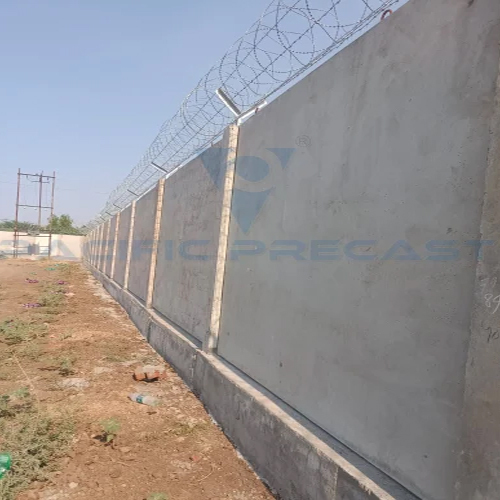 Heavy Duty Boundary Wall - RCC Material, 3350mm x 2440mm x 75mm Thickness | Eco-Friendly, Easy Assembly, Customizable Design