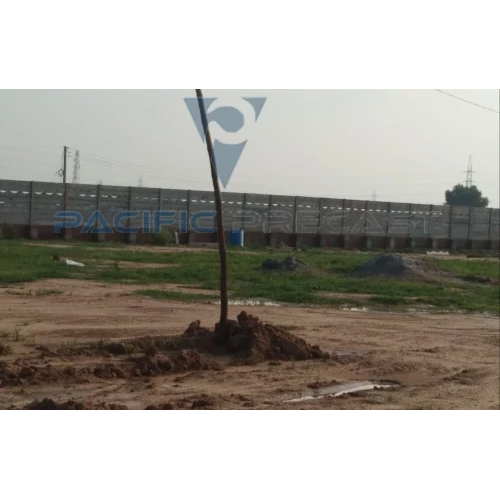 RCC Precast Prestressed Compound Wall - 2100mm x 300mm x 50mm Slab, 150mm x 150mm Column | Eco-Friendly, Easily Assembled, Height 5 ft. to 10 ft.