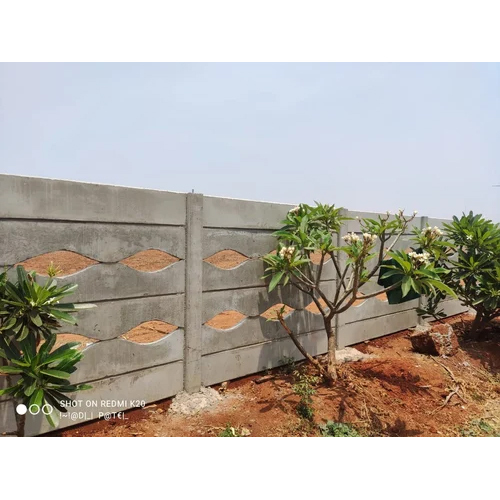 RCC Precast Readymade Compound Wall - 2100mm x 300mm x 50mm Slab, 150mm x 150mm Column - Eco-Friendly, Easily Assembled, Industrial-Grade Material