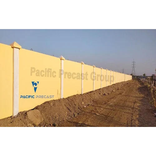 3350Mm Length X 2440Mm Width X 75Mm Precast Single Panel Boundary Wall - Material: Rcc