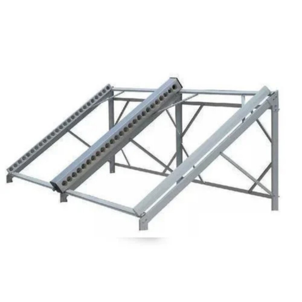 Solar Structures - MS Material, Standard Size, Silver Finish | Manual Switch Mode, 1-Year Warranty, Industrial Application