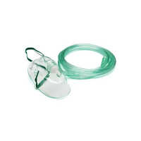 Oxygen Aerosol Mask With Tube - Plastic, 210 Cm Length | Classic White, Manual-operated, Portable For Medical Use