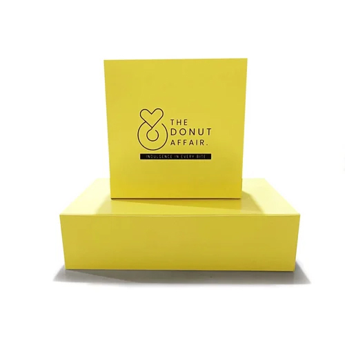 350Gsm Customized Cake Box - Color: Yellow