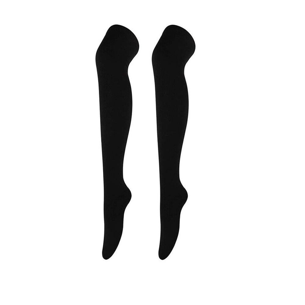 Ladies Stocking Socks - Cotton Blend & High Elasticity, Florescent Plain Design | Breathable, Comfortable, Quick Dry, Full Leg Length