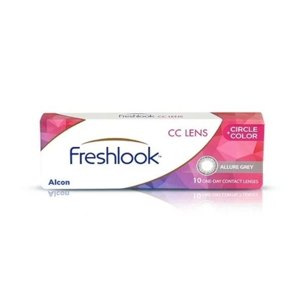 Alcon Freshlook FLCC Allure Gray Color Contact Lens (10 Lens/Box) Power