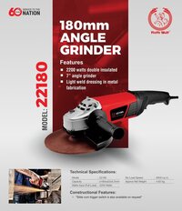 Ralli Wolf 180mm Angle Grinder (22180)