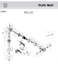 Ralli Wolf 180mm Angle Grinder (24180)