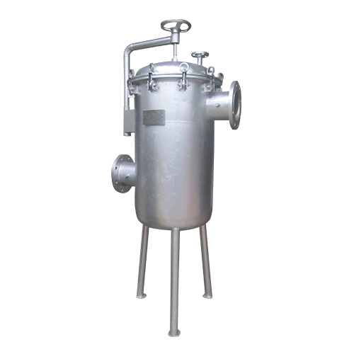 Bag Filter Housing - Stainless Steel, Cast Iron, Mild Steel | Water Resistant, Sleek Silver Color, Standard Size for Industrial Filtration