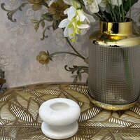 Marble Ash Tray Stand - Color: White