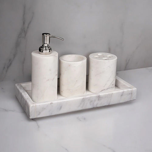 Marble Mordern Bathroom Set - Color: As Per Requirement