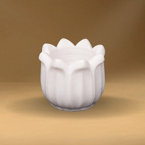 Marble Lotus Candle Vase