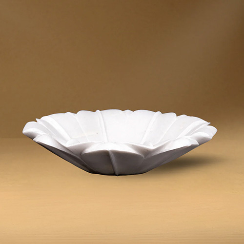 Marble Lotus Urli Bowl - Color: Different Available