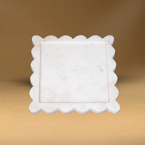 Marble Vintage Square Plate - Color: Different Available