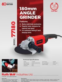 Ralli Wolf 180mm Angle Grinder (77180)