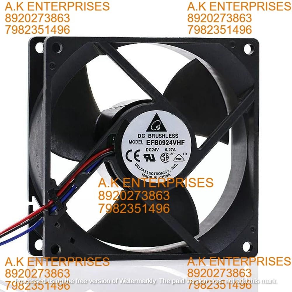 Delta EFB0924VHF DC Brushless Fan 24V-0.27A DC Cooling Fan 929232mm 3-Wire