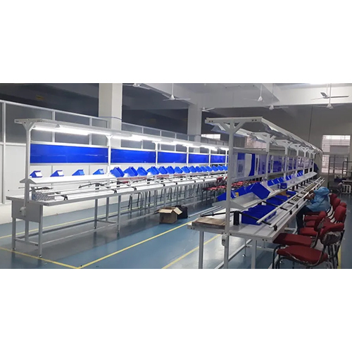 Manual Double Sided Mi Line Conveyor - Material: Mild Steel