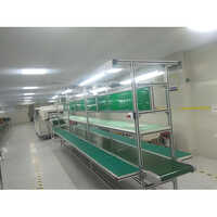 Touch-up Belt Conveyor With Double Sided Working Platform