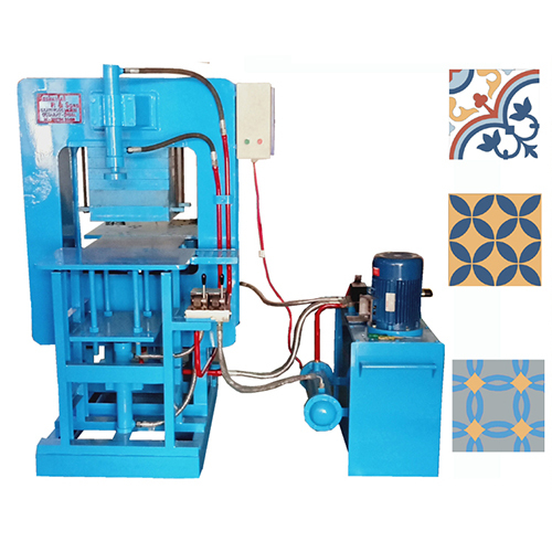 Encaustic Cement Tiles Hydraulic Machine - Color: Blue