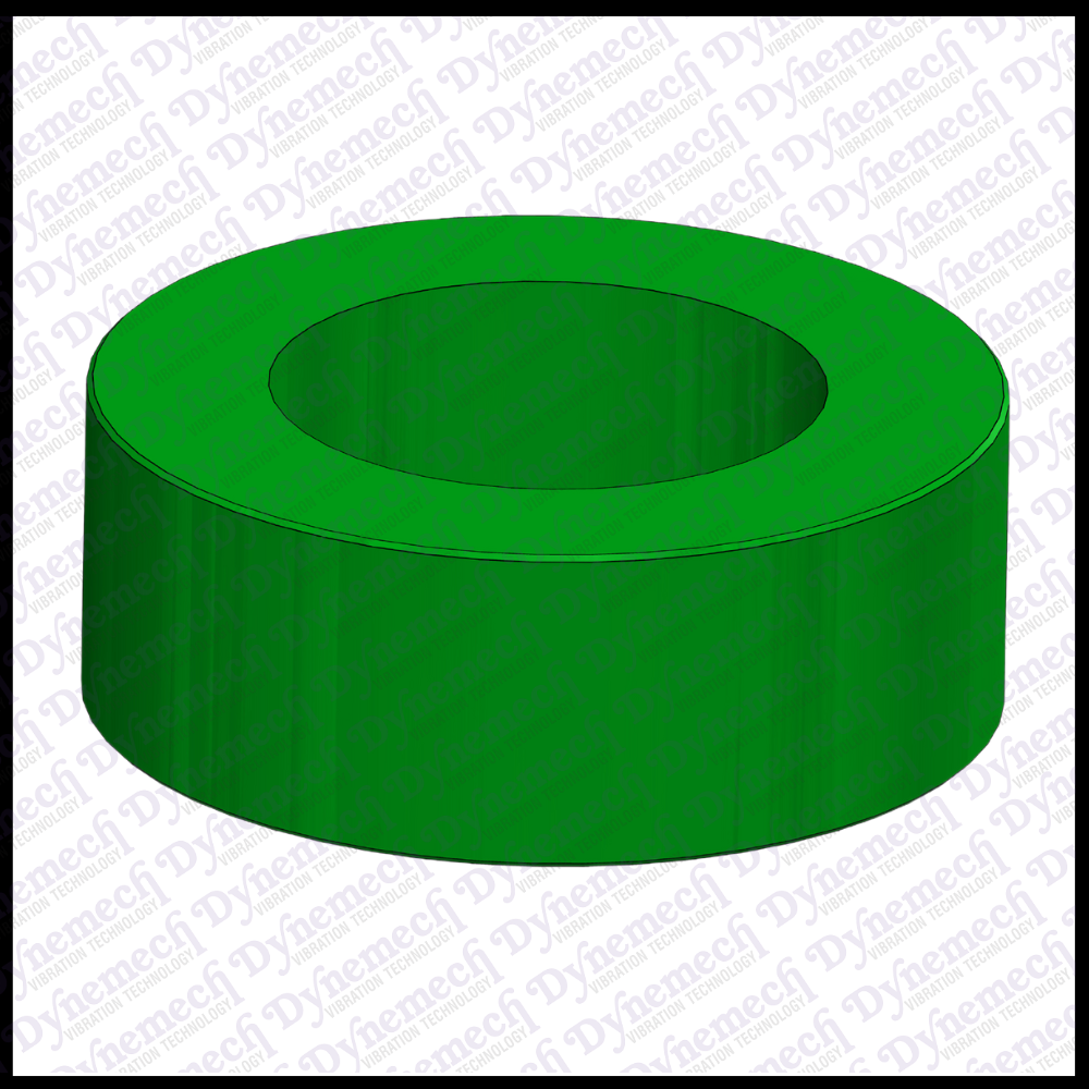 Dynemech Rubber Bush, Series Rb 165-60 - Color: Green