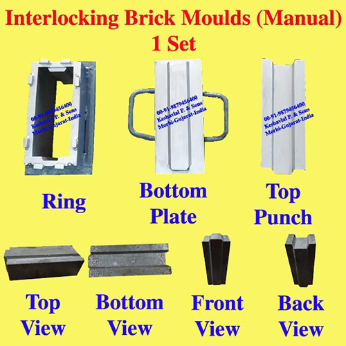 Interlocking Brick Moulds Manual 1 Set