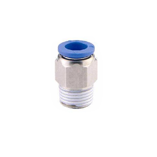 10Mm 12 Thread Brass Pneumatic Connector - Color: As Per Requirement