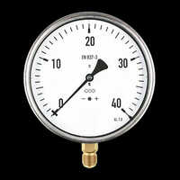 Pressure Gauge - Metal, Standard Size, Silver | Industrial Usage, Durable Design