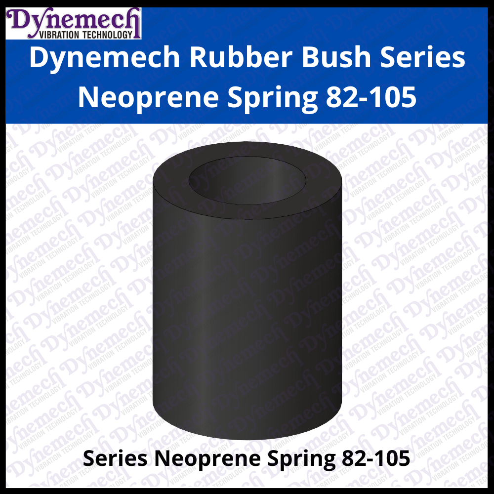 Dynemech Rubber Bush, Series Neoprene Spring 82-105 - Color: Black