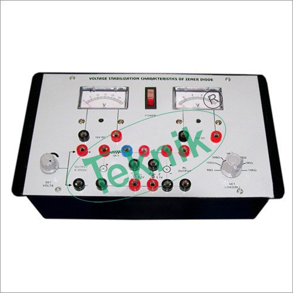 VOLTAGE STABILIZATION CHARACTERISTICS OF ZENER DIODE WITH ALUMINUM PANEL & SQUARE METER