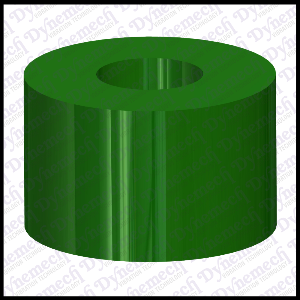 Dynemech Rubber Bush, Series Insulation Disc M16 - Color: Green