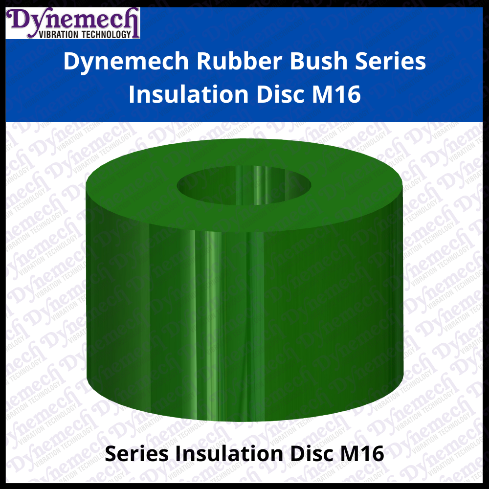 Dynemech Rubber Bush, Series Insulation Disc M16 - Color: Green